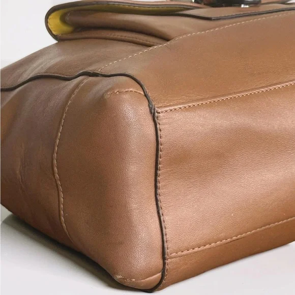 Authentic Coach Charlie Tan Leather Shoulder Bag! COA Included! - Picture 7 of 15